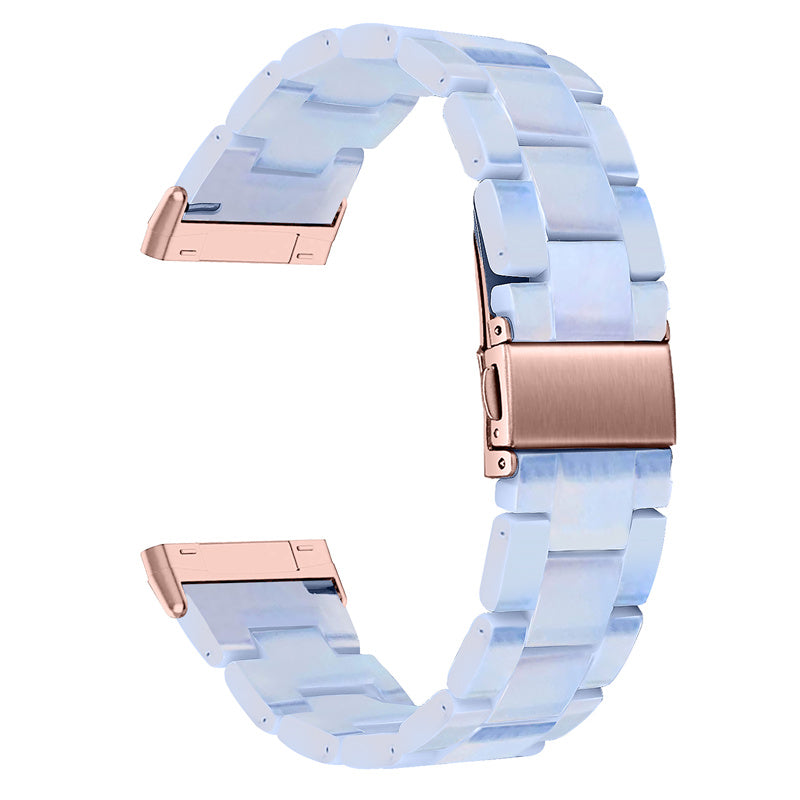 Watch Band for Fitbit Versa 4 Sense 2 20mm Resin Watchband Stainless Steel Buckle Replacement Strap Watch Band for Fitbit Versa 4 Sense 2 20mm Resin Watchband Stainless Steel Buckle Replacement Strap